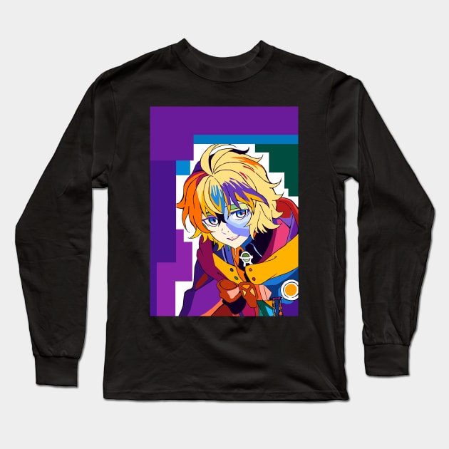 Mikaela Hyakuya pop Art Long Sleeve T-Shirt by CANDD ART